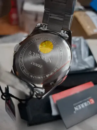 Reloj Curren Acero Inoxidable Dorado y Plateado