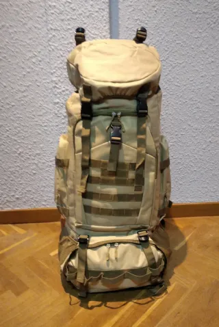 Mochila 90+10L Gran Capacidad Beige