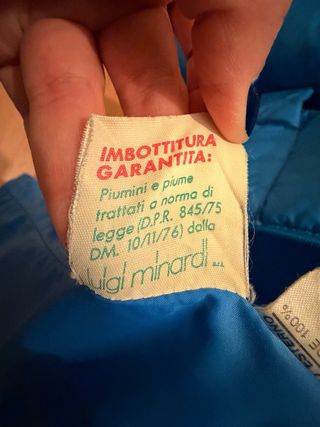 Abrigo acolchado azul