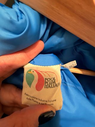 Abrigo acolchado azul