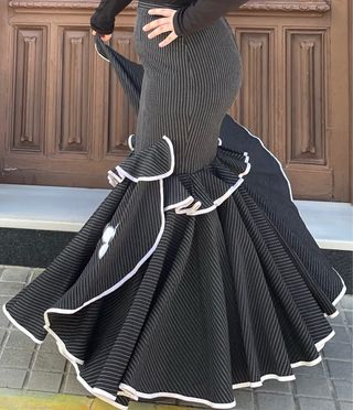 Falda campera Flamenca Gitana Talla 40-42