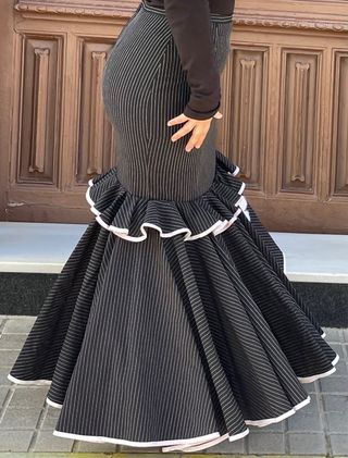 Falda campera Flamenca Gitana Talla 40-42