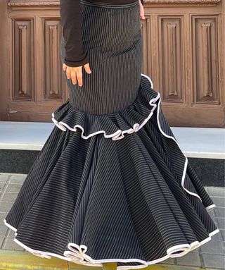 Falda campera Flamenca Gitana Talla 40-42