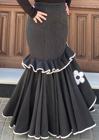Falda campera Flamenca Gitana Talla 40-42