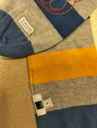 Sciarpa bimbo Thun a righe