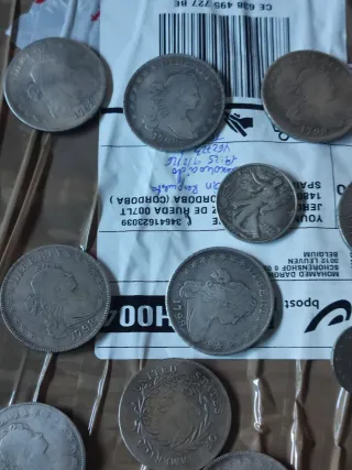 Monedas antiguas variadas