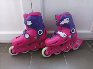 Patines Oxelo rosas y morados talla 28-30
