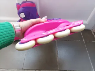 Patines Oxelo rosas y morados talla 28-30