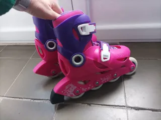 Patines Oxelo rosas y morados talla 28-30