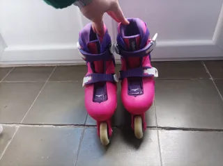 Patines Oxelo rosas y morados talla 28-30