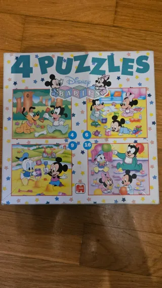 Set 4 Puzzles Disney Babies