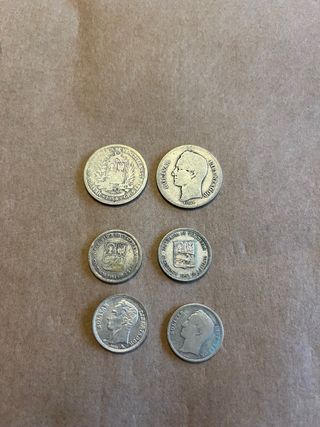 Lote monedas Bolivar