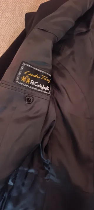 Chaqué Emidio Tucci Negro Talla 38