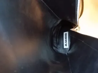 Stivali Jil Sander Pelle Argento Nuovi