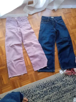 Lote 2 Pantalones Vaqueros Niña