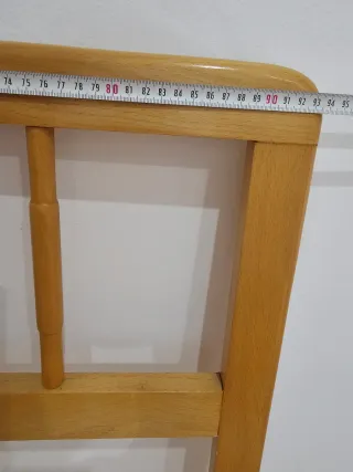 Cabezal de cama de madera