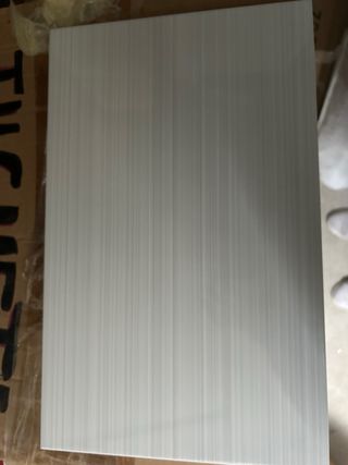 7 Azulejos Baño Pared Blancas Rayas 25x40