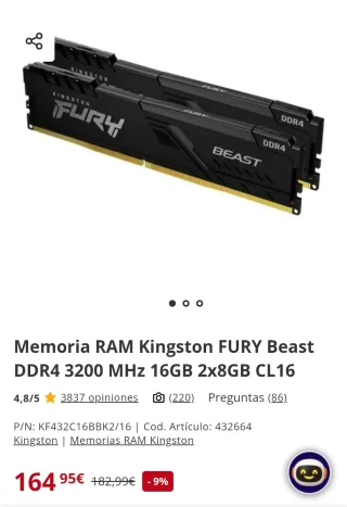 Módulos de memoria RAM Kingston FURY.