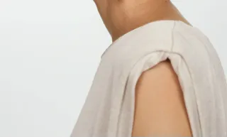 Vestido fiesta o graduación largo beige