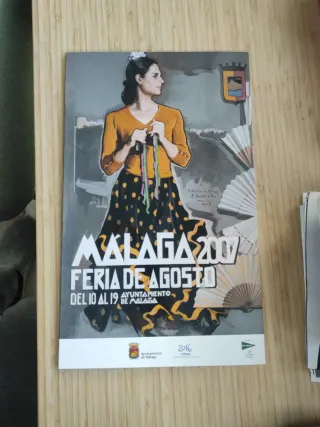 Cartel Feria de Agosto Málaga 2007 display
