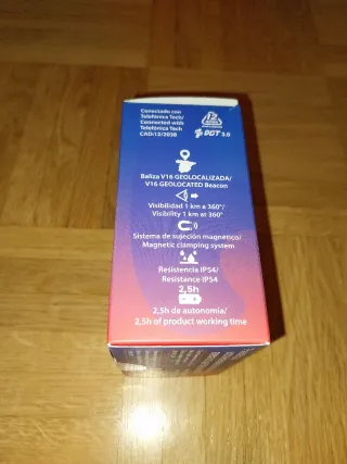 Luz de emergencia V16 geolocalizable DGT