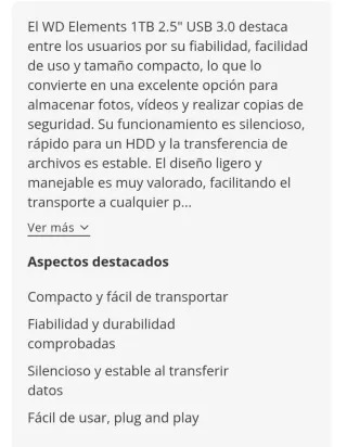 Disco Duro Externo 1TB