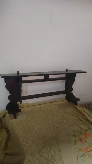 Porta oggetti/bicchieri vintage in legno nero