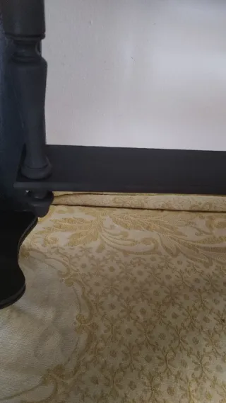 Porta oggetti/bicchieri vintage in legno nero