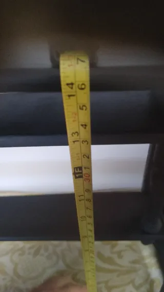 Porta oggetti/bicchieri vintage in legno nero