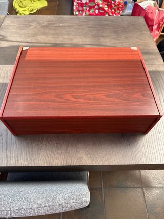 Estuche Cubertería 54 Piezas Madera y Metal