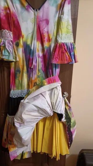 Traje Flamenca Mujer Multicolor Negro