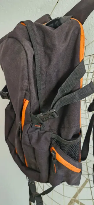 Mochila para casco Negra y Naranja