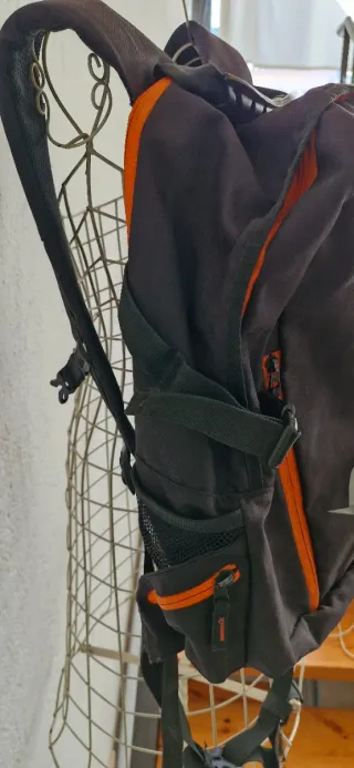 Mochila para casco Negra y Naranja