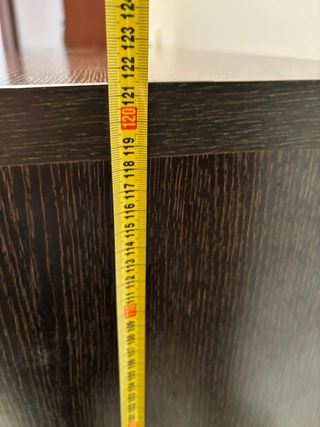 Bufet comedor madera y cristal