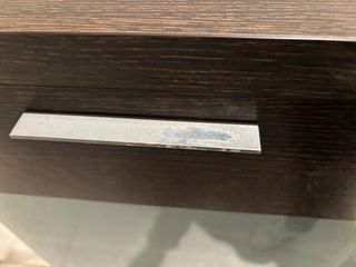 Bufet comedor madera y cristal