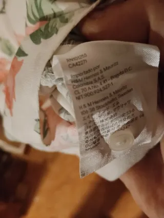 Camisa sin mangas H&M flores T38