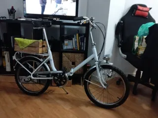 Bicicleta Paseo Plegable Clásica Blanca