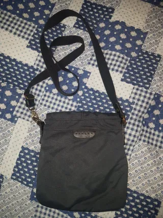 Piccola borsa a tracolla tessuto grigio unisex