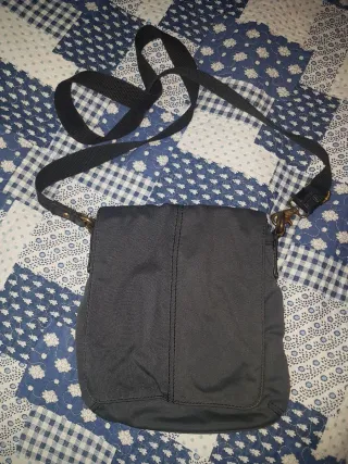Piccola borsa a tracolla tessuto grigio unisex