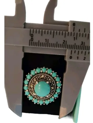 Anello vintage argento 925 con turchese