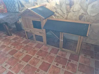 Casa conejera madera 2 plantas Sweeek