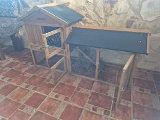 Casa conejera madera 2 plantas Sweeek