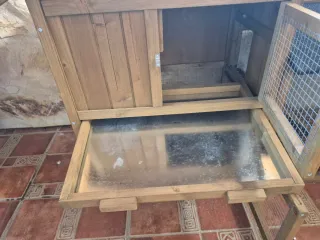 Casa conejera madera 2 plantas Sweeek