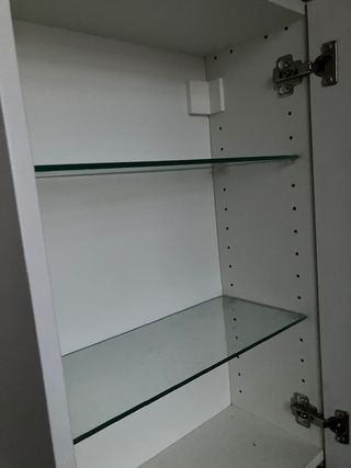 Armario Baño Cristal Gris