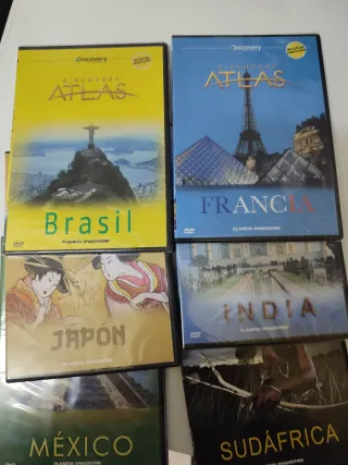 Colección DVDs Discovery Atlas: Brasil, Francia, J