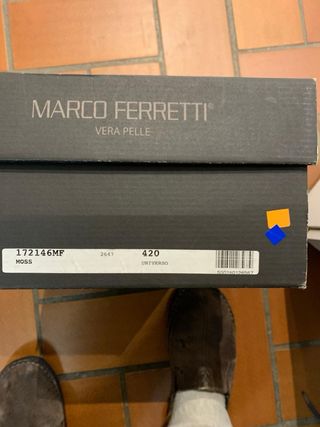 Stivaletti MARCO FERRETTI vera pelle blu