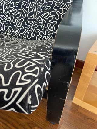 Sillón Poäng Ikea Negro y Blanco