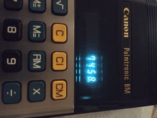 Calculadora Canon Palmtronic 8M Años 80