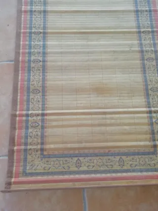 Alfombra enrollable de bambú