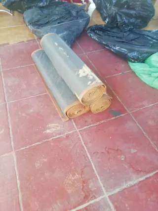 Alfombra enrollable de bambú